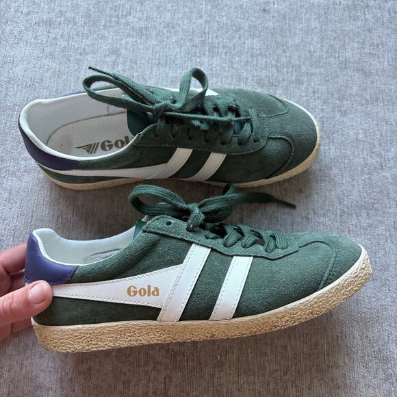Gola Shoes - Gola Suede Green Sneakers